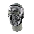 Black & White Skull Face Neoprene Face Mask