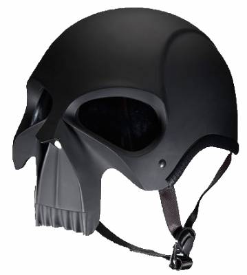 DOT Matte Skull Motorcycle Helmet