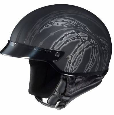 HJC CS-2N DOT RAZOR MC5F HALF SHELL MOTORCYCLE HELMET