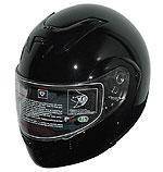 RZ80B - DOT Full Face Gloss Black Motorcycle Helmet